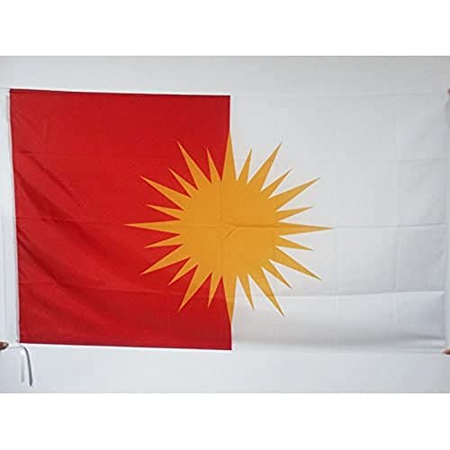 AZ FLAG Bandiera YAZIDISMO 150x90cm Bandiera Religione Yazidi 90 x 150 cm Foro per Asta