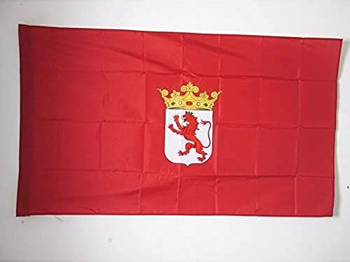 AZ FLAG Bandiera Provincia Spagnola di LEÓN 150x90cm Bandiera LEÓN CASTIGLIA E LEÓN 90 x 150 cm Foro per Asta