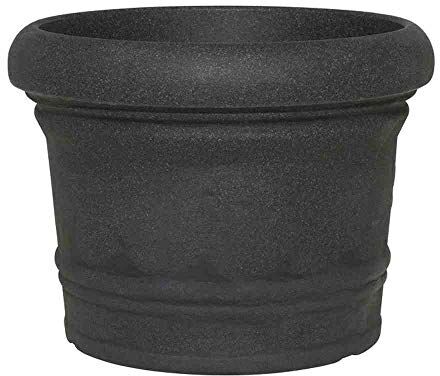 Siena Garden Norah Vaso per piante, colore: Nero granito