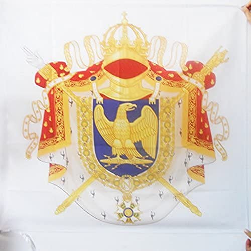 AZ FLAG BANDIERA STEMMA NAPOLEONE BONAPARTE PRIMO IMPERO FRANCESE 90x90cm BANDIERA BLASONE FRANCIA 90 x 90 cm foro per asta