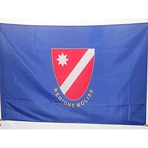 AZ FLAG Bandiera Molise 150x90cm Bandiera MOLISANA REGIONE Italia 90 x 150 cm Foro per Asta