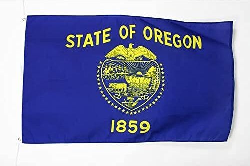 AZ FLAG Bandiera Oregon 150x90cm Bandiera Stato Americano – USA Stati Uniti 90 x 150 cm