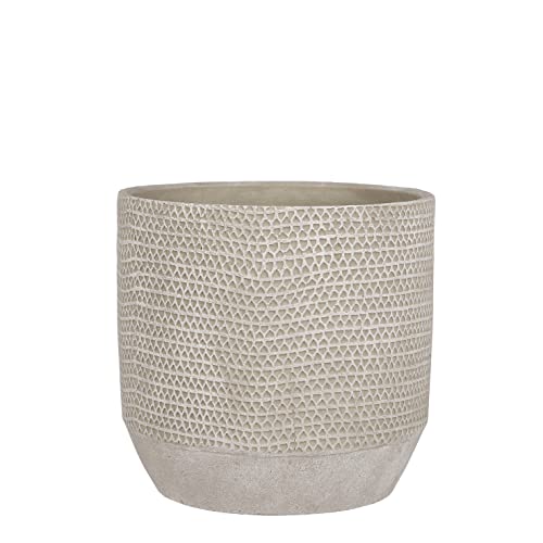 MICA Decorations Jack Vaso da fiori, 18,5 x 19,5 cm, colore: Beige