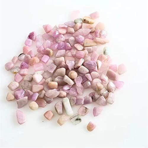 AFFCIL Decorazione domestica 9mm-12mm Naturale Viola Kunzite Quarzo Cristallo Pietra Ghiaia Chips 200g for Pietre JIZTGEDM