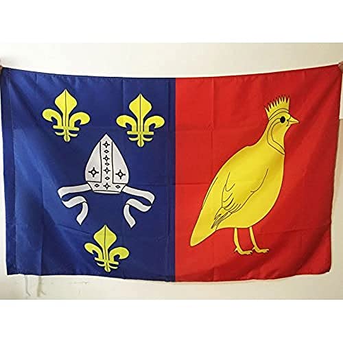 AZ FLAG Bandiera CHARENTE Marittima 90x60cm Bandiera Dipartimento delle CHARENTE Maritime Francia 60 x 90 cm Foro per Asta