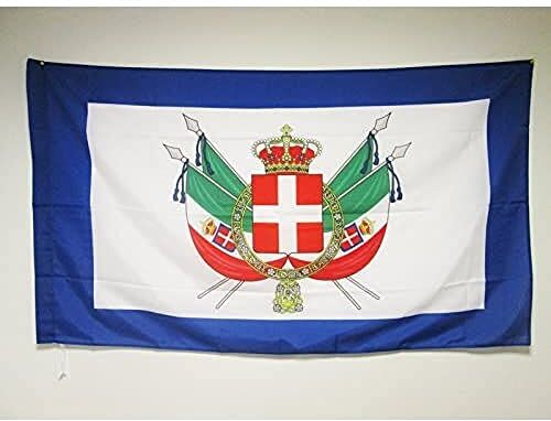 AZ FLAG Bandiera Stemma Regno d'Italia 1861-1870 90x60cm Bandiera Reale Italiana 60 x 90 cm Foro per Asta