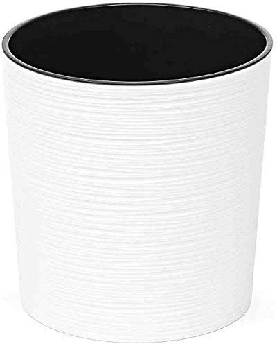 Siena Garden Lens Vaso per Piante, Bianco, 25 cm