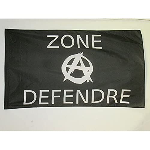 AZ FLAG Bandiera Zone À DÉFENDRE ZAD 150x90cm Bandiera ANARCHICA 90 x 150 cm Foro per Asta