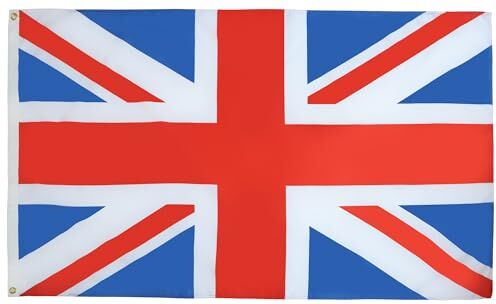 AZ FLAG Bandiera Regno Unito 250x150cm Gran Bandiera Britannica – Inglese – UK 150 x 250 cm Bandiere