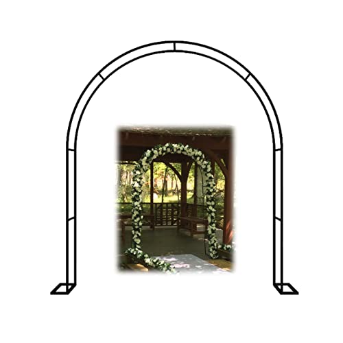 UNAGRI Archi per giardini di rose 120cm 140cm 180cm 200cm 240cm 300cm Arco in metallo per esterni con base Arco Sostegno per piante rampicanti viti rose matrimonio decorazione ( Color : Colore , Size : W200x