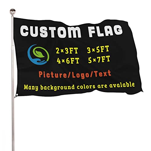 LZXSXZ Bandiera personalizzata, Bandiera Personalizzata Bandiera Bandiere Personalizzate, Stampa del Tuo Design/Logo/Immagine/Parole, Colore vivido, per la Decorazione Esterna Prato Giardino Casa