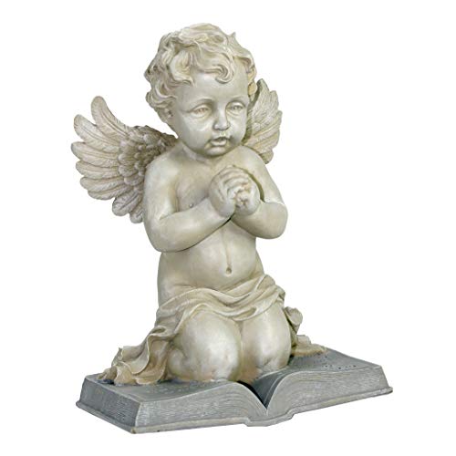 Design Toscano Statua Preghiera di Un Cherubino, Marrone, 20.5x24x38 cm