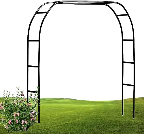 GueTTO Arco Da Giardino Nero Arco Per Rose, Rampicanti, Decorazione Da Giardino, Sostegno Per Piante, Traliccio Supporto In Metallo, Resistente,L 120cm 140cm 180cm 240cm 300cm 350cm,W180*H220cm