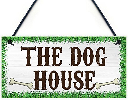 RED OCEAN The Dog House Targa da appendere con scritta "The Dog House", per capannone da giardino