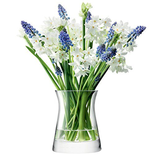LSA International LSA FW17 Flower, Vaso per mazzi di fiori da giardino, altezza: 13 cm, Trasparente