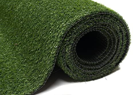 TAPISO Erba Artificiale Prato Sintetico Resistente Colore Verde Effetto Naturale Erba Finta da Esterno Erba da Rotolo per Giardino Outdoor Terrazzo Balcone Terrazza Patio 100 x 380 cm