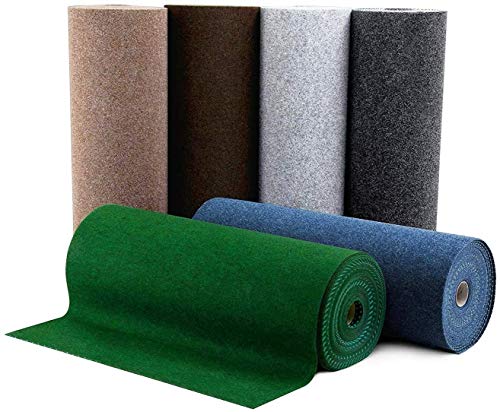 casa pura Prato Sintetico da Esterno Drenante Farbwunder Pro Tappeto Erba Sintetica per Terrazzo Moquette da Esterno a Rotoli in Vari Colori, al Metro 133x100 cm Verde scuro