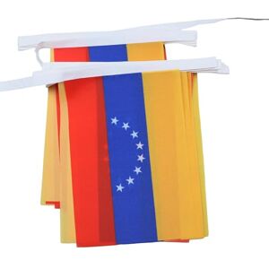 Ghirlanda di Bandiera del Venezuela - 6 M, 20 Bandiera - Poliestere Ghirlanda di Bandiera del Venezuela - 6 M, 20 Bandiera - Poliestere
