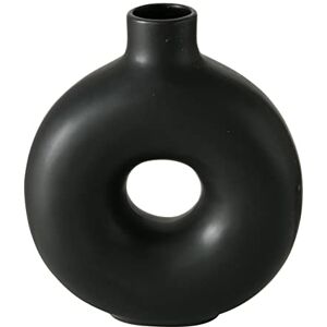 Boltze Set di vasi Lanyo (colore nero, vaso per fiori in ceramica, forma rotonda, dimensioni 17 x 7 x 20 cm, vaso decorativo) Boltze Set di vasi Lanyo (colore nero, vaso per fiori in ceramica, forma rotonda, dimensioni 17 x 7 x 20 cm, vaso decorativo)