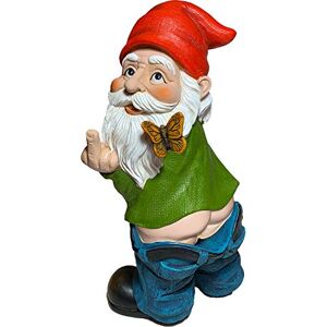 Mood Lab Gnomo da giardino – Gnomo con pantaloni giù – Statua da dito alto 24 cm – statuetta da giardino Mood Lab Gnomo da giardino – Gnomo con pantaloni giù – Statua da dito alto 24 cm – statuetta da giardino