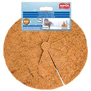 Jufol Disco in fibra di cocco, diametro circa 25 cm, protezione invernale per piante in vaso, radici, piante in vaso, per vasi con un diametro di 25 cm, , fibra naturale Jufol Disco in fibra di cocco, diametro circa 25 cm, protezione invernale per piante in vaso, radici, piante in vaso, per vasi con un diametro di 25 cm, , fibra naturale