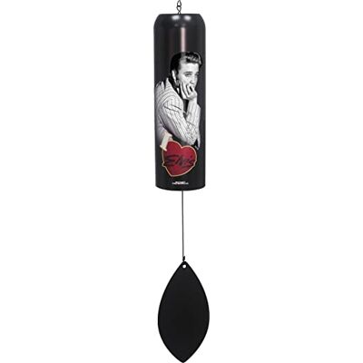 Spoontiques Elvis Bell Campanello a vento, decorazione da giardino per esterni, decorazione per cortile, giardino, cortile sul retro e patio Spoontiques Elvis Bell Campanello a vento, decorazione da giardino per esterni, decorazione per cortile, giardino, cortile sul retro e patio