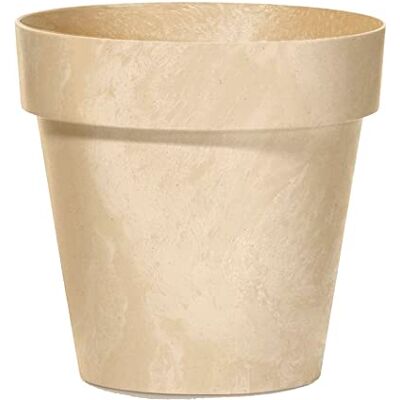 Prosperplast Vaso da fiori 2,2L Cube 17x17x15 cm, Crema Prosperplast Vaso da fiori 2,2L Cube 17x17x15 cm, Crema