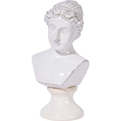 dobar ® Helena Garden Statuetta da Giardino, Misura M, Scultura per Esterni, Busto in Ceramica per Giardino, Statua da Esterno, Vaso Decorativo per casa, Giardino, Patio, 17 x 14 x 32,5 cm, dobar ® Helena Garden Statuetta da Giardino, Misura M, Scultura per Esterni, Busto in Ceramica per Giardino, Statua da Esterno, Vaso Decorativo per casa, Giardino, Patio, 17 x 14 x 32,5 cm,