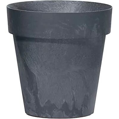 Prosperplast Vaso da fiori 2,2L Cube 17x17x15 cm, Antracite Prosperplast Vaso da fiori 2,2L Cube 17x17x15 cm, Antracite
