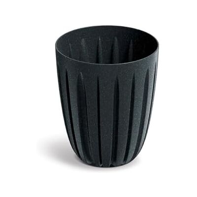 Prosperplast Wario Eco Wood Vaso rotondo decorativo, effetto legno antracite, 19,2 x 19,2 x 22,5 cm, per giardino, terrazza e balcone Prosperplast Wario Eco Wood Vaso rotondo decorativo, effetto legno antracite, 19,2 x 19,2 x 22,5 cm, per giardino, terrazza e balcone