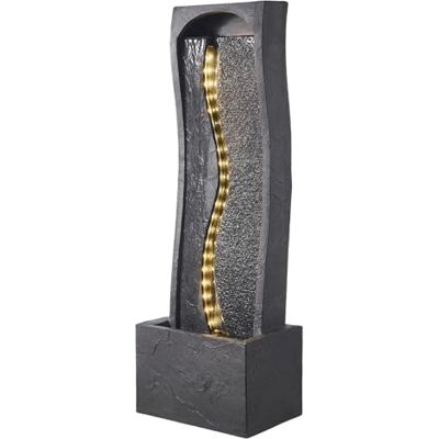VEVOR Fontana da Esterno, Fontana e Cascata da 340 x 220 x 980 mm, Fontane a 1 Livello con Base in Pietra da Pavimento con Luce LED e Pompa, per Esterni, Interni, Giardino, Casa, Patio e Cortile VEVOR Fontana da Esterno, Fontana e Cascata da 340 x 220 x 980 mm, Fontane a 1 Livello con Base in Pietra da Pavimento con Luce LED e Pompa, per Esterni, Interni, Giardino, Casa, Patio e Cortile