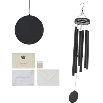 VEVOR Campanelli Eolici per Esterni 1473 mm Campanelli Eolici dai Toni Profondi con 6 Tubi, Decorazioni per Patio, Portico, Giardino e Cortile, Nero VEVOR Campanelli Eolici per Esterni 1473 mm Campanelli Eolici dai Toni Profondi con 6 Tubi, Decorazioni per Patio, Portico, Giardino e Cortile, Nero