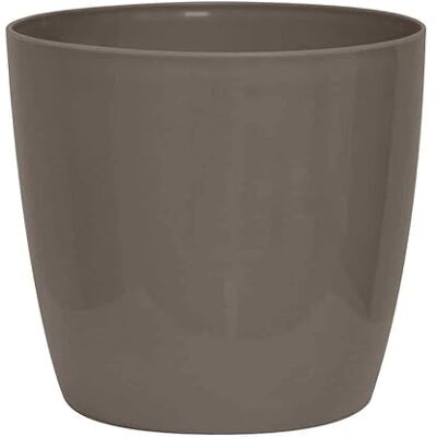 NICOLI Origine Decor iniezione stampaggio Verve Vaso, Tortora, 15 cm NICOLI Origine Decor iniezione stampaggio Verve Vaso, Tortora, 15 cm