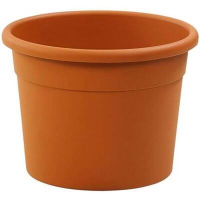 Dehner Vaso Diana in materiali riciclati, 70 cm, altezza circa 52 cm, plastica, arancione Dehner Vaso Diana in materiali riciclati, 70 cm, altezza circa 52 cm, plastica, arancione