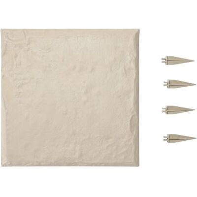 VEVOR Pietre da Giardino 395 x 395 mm Pietre Decorative con Picchetti, 4 Pezzi, Pavimentazione in Plastica Resistente alle Intemperie, Superficie Liscia, Passerelle Esterne per Prato, Patio, Beige VEVOR Pietre da Giardino 395 x 395 mm Pietre Decorative con Picchetti, 4 Pezzi, Pavimentazione in Plastica Resistente alle Intemperie, Superficie Liscia, Passerelle Esterne per Prato, Patio, Beige