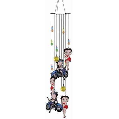 Spoontiques Metallo Betty Boop Biker Wind Chime Spoontiques Metallo Betty Boop Biker Wind Chime