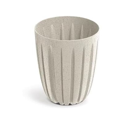 Prosperplast Wario Eco Wood Vaso rotondo decorativo, effetto legno bianco, 16,3 x 16,3 x 19,5 cm, per giardino, terrazza e balcone Prosperplast Wario Eco Wood Vaso rotondo decorativo, effetto legno bianco, 16,3 x 16,3 x 19,5 cm, per giardino, terrazza e balcone