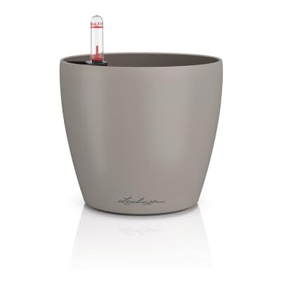 Lechuza Vaso da tavolo CLASSICO Color 14 marrone sabbia Vaso con sistema di irrigazione, indicatore del livello dell'acqua e inserto per piante superficie opaca Ø 15 x 13,5 cm Lechuza Vaso da tavolo CLASSICO Color 14 marrone sabbia Vaso con sistema di irrigazione, indicatore del livello dell'acqua e inserto per piante superficie opaca Ø 15 x 13,5 cm