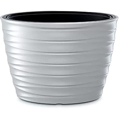 Prosperplast Vaso FREZE-Oval 55L, con Serbatoio, Dimensioni (mm) 593x393x420, Colore Bianco, Grande Prosperplast Vaso FREZE-Oval 55L, con Serbatoio, Dimensioni (mm) 593x393x420, Colore Bianco, Grande