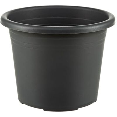 Dehner Vaso per piante Cylindro, resistente al gelo/ai raggi UV/resistente alle intemperie, riciclato, ca. Ø 40 cm, altezza 29 cm, plastica, antracite Dehner Vaso per piante Cylindro, resistente al gelo/ai raggi UV/resistente alle intemperie, riciclato, ca. Ø 40 cm, altezza 29 cm, plastica, antracite