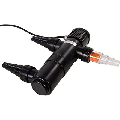 AQUAFORTE GUV-211 UV-C, Max. Stagno 12 m³, Portata ottima 1,7 m³/Ora, 11 Watt, alloggiamento con Attacco Quick Lock, Dotato di 3 connettori: 3 capezzoli da 20/25/32/40 mm e Vetro UV AQUAFORTE GUV-211 UV-C, Max. Stagno 12 m³, Portata ottima 1,7 m³/Ora, 11 Watt, alloggiamento con Attacco Quick Lock, Dotato di 3 connettori: 3 capezzoli da 20/25/32/40 mm e Vetro UV
