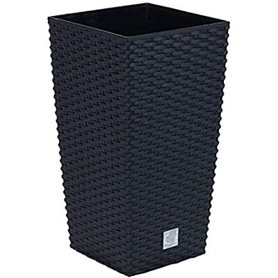 Prosperplast Vaso di fiori Rato 11,4 litri con inserto 20 x 20 x 37,6 cm in colore antracite. Prosperplast Vaso di fiori Rato 11,4 litri con inserto 20 x 20 x 37,6 cm in colore antracite.