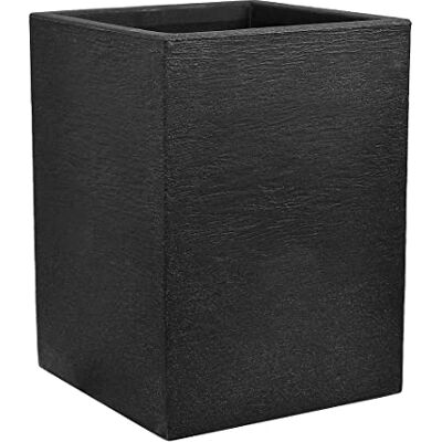 Dehner Vaso a colonna Palermo, effetto ardesia, ca. 40 x 30 x 30 cm, plastica, antracite Dehner Vaso a colonna Palermo, effetto ardesia, ca. 40 x 30 x 30 cm, plastica, antracite