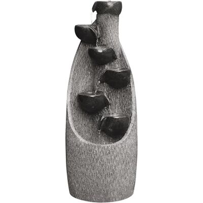 Dehner Fontana da giardino Scale, fontana resistente al gelo, fontana per esterni, con illuminazione a LED, ca. 91 x 33 x 29,5 cm, poliresina, grigio Dehner Fontana da giardino Scale, fontana resistente al gelo, fontana per esterni, con illuminazione a LED, ca. 91 x 33 x 29,5 cm, poliresina, grigio