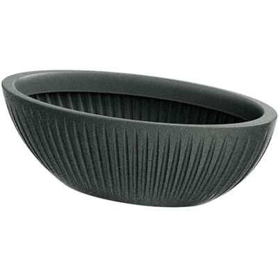Prosperplast Vaso latia ovale 58x24x20 grafite granito Prosperplast Vaso latia ovale 58x24x20 grafite granito