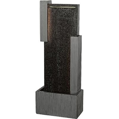 Dehner Fontana da giardino Minerva, resistente al gelo, fontana per esterni, con illuminazione a LED, ca. 100 x 38 x 23 cm, poliresina, nero Dehner Fontana da giardino Minerva, resistente al gelo, fontana per esterni, con illuminazione a LED, ca. 100 x 38 x 23 cm, poliresina, nero