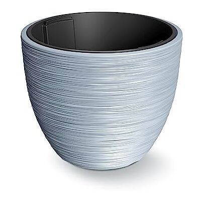 Prosperplast Vaso da fiori grigio, con serbatoio, collezione FURU, 34,9 x 34,9 x 29,5 cm, capacità 23 L. Prosperplast Vaso da fiori grigio, con serbatoio, collezione FURU, 34,9 x 34,9 x 29,5 cm, capacità 23 L.