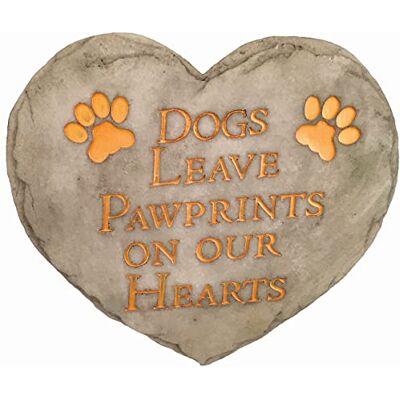 Spoontiques Decorazione da Giardino Cani Lascia Pawprints Stepping Stone Pietra Decorativa per Giardino Spoontiques Decorazione da Giardino Cani Lascia Pawprints Stepping Stone Pietra Decorativa per Giardino