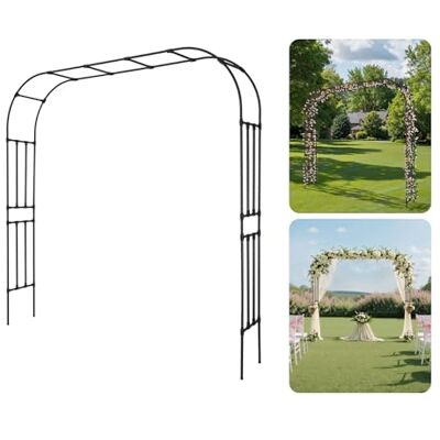 VEVOR Arco da Giardino 240x250x40 cm, Arco per Decorazione Matrimonio in Metallo, Supporto da Giardino per Piante Rampicanti, Supporto per Piante Rampicanti e Rose per Eventi Feste VEVOR Arco da Giardino 240x250x40 cm, Arco per Decorazione Matrimonio in Metallo, Supporto da Giardino per Piante Rampicanti, Supporto per Piante Rampicanti e Rose per Eventi Feste