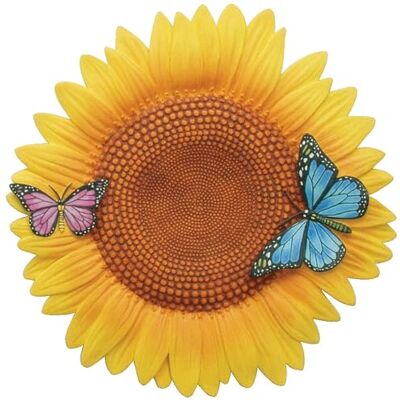 Spoontiques Arredamento da giardino Pietra miliare di girasole Pietra decorativa per giardino Spoontiques Arredamento da giardino Pietra miliare di girasole Pietra decorativa per giardino